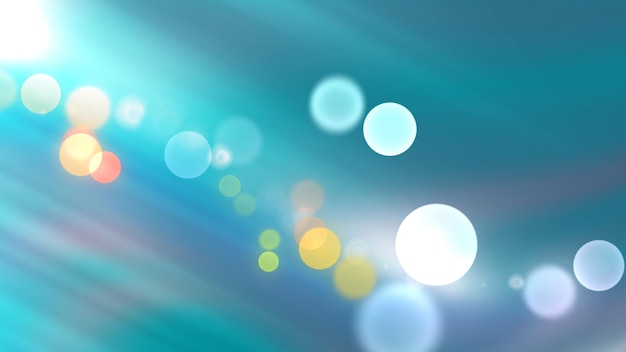 Luci bokeh scintillanti sullo sfondo verde del cielo