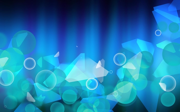 PSD luci scintillanti di bokeh su sfondo blu di colore del cielo