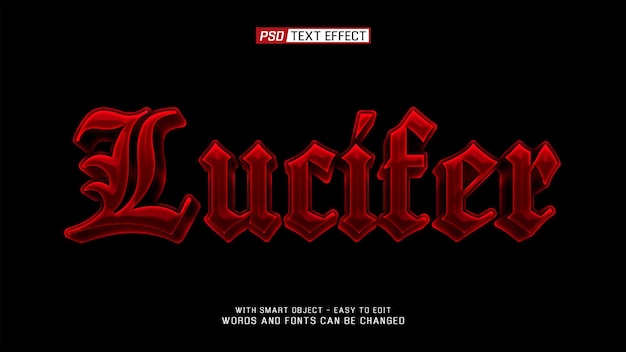 Lucifer 3D-Text-Effekt