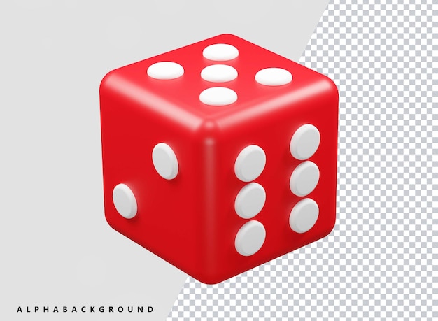 Ludo ícone 3d renderização