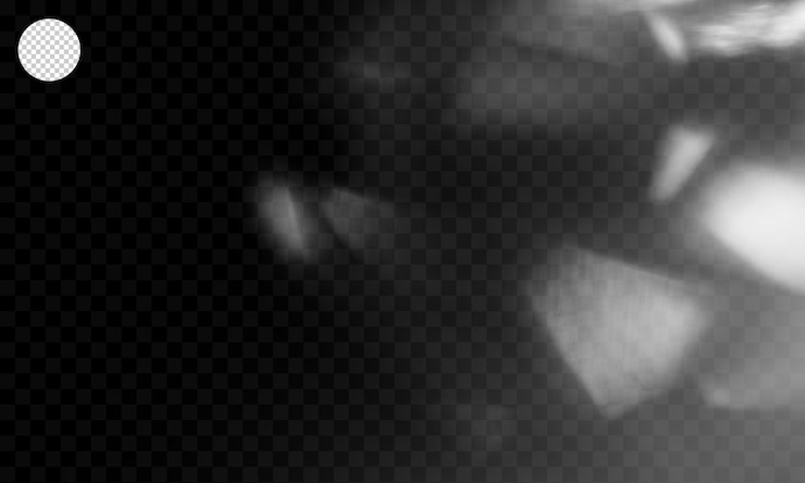 PSD lumière parasite réelle à travers des effets de verre pour la superposition, fond d'effet de lumières bokeh