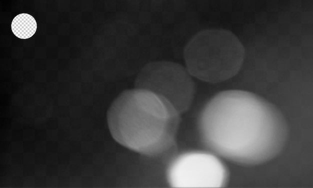 PSD lumière parasite réelle à travers des effets de verre pour la superposition, fond d'effet de lumières bokeh