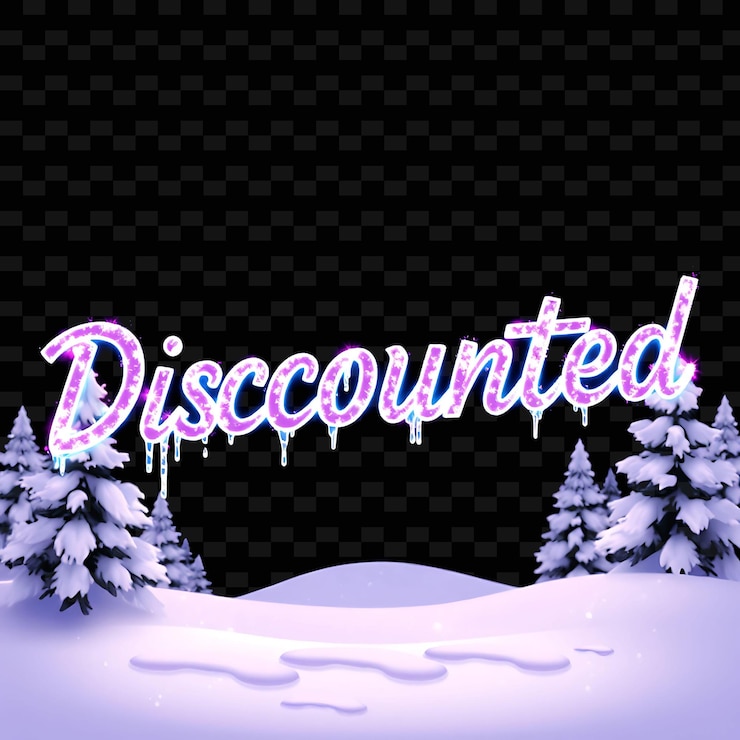 PSD luminoso texto con descuento con brillo suave de neon púrpura y lavanda decorado con glisteni