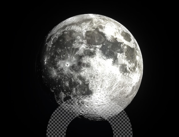 Luna piena nel cielo notturno