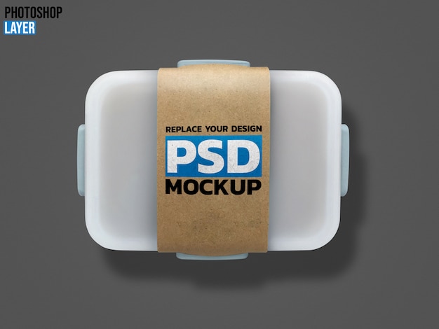 Lunch box mockup design