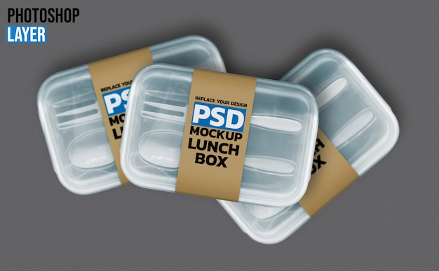 Lunch box mockup design