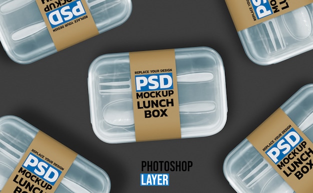 Lunch box mockup design