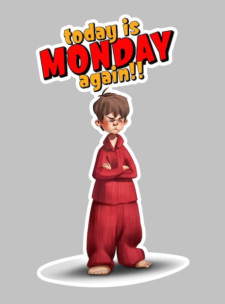 Lunes de nuevo Sticker