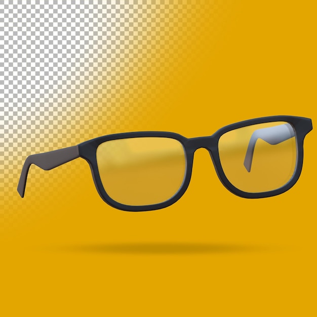 lunettes 3d. Illustration de rendu en trois dimensions.
