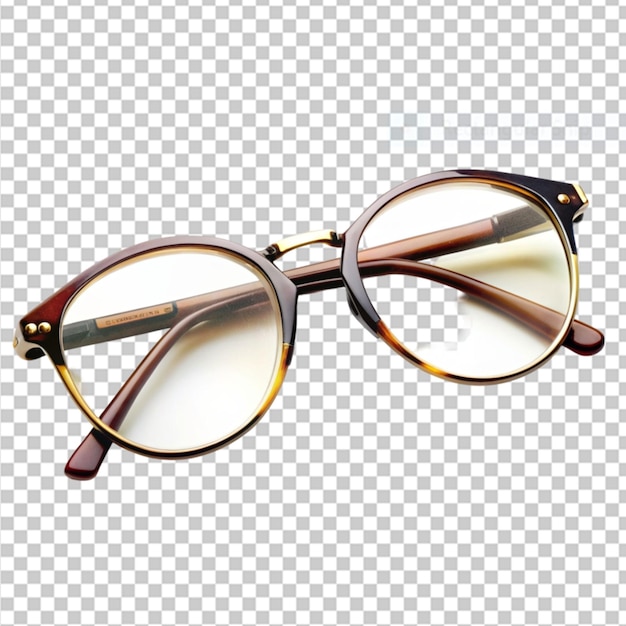 PSD lunettes sur fond transparent