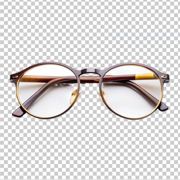 PSD lunettes sur fond transparent