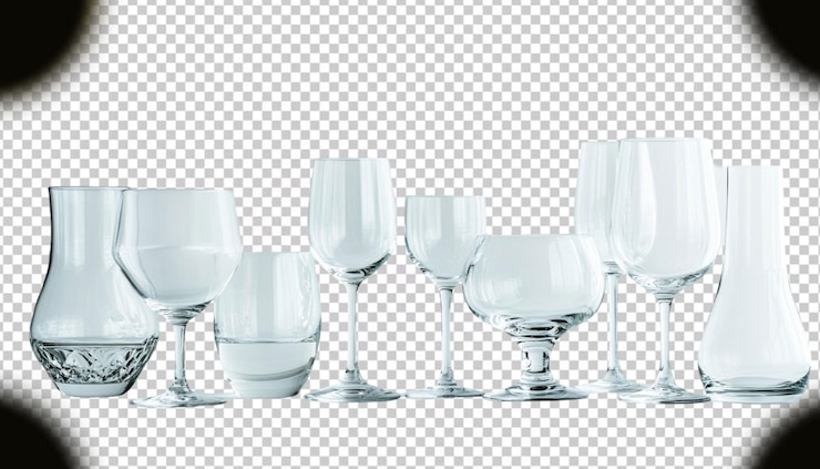 PSD des lunettes sur un fond transparent