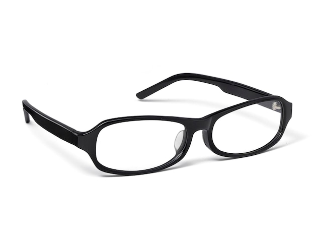 PSD lunettes noires fond transparent