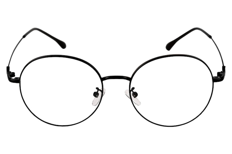 PSD lunettes optiques dans un cadre noir isolé