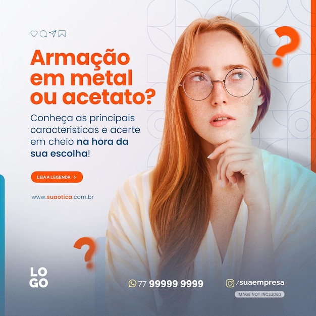 Lunettes Optiques Otica E Oculos Pour Les Réseaux Sociaux