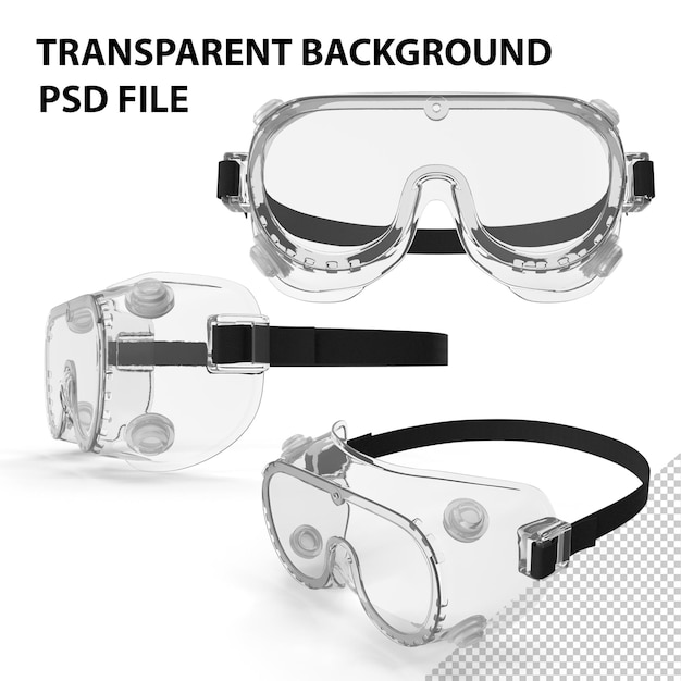 PSD lunettes de sécurité de laboratoire png