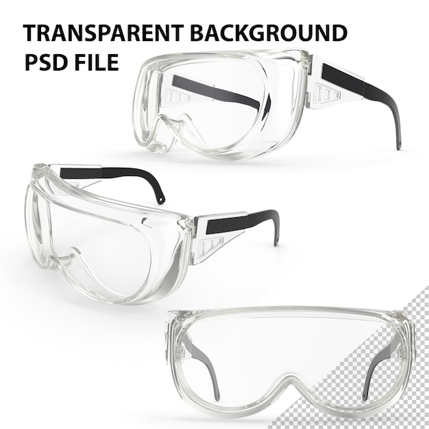 PSD lunettes de sécurité png