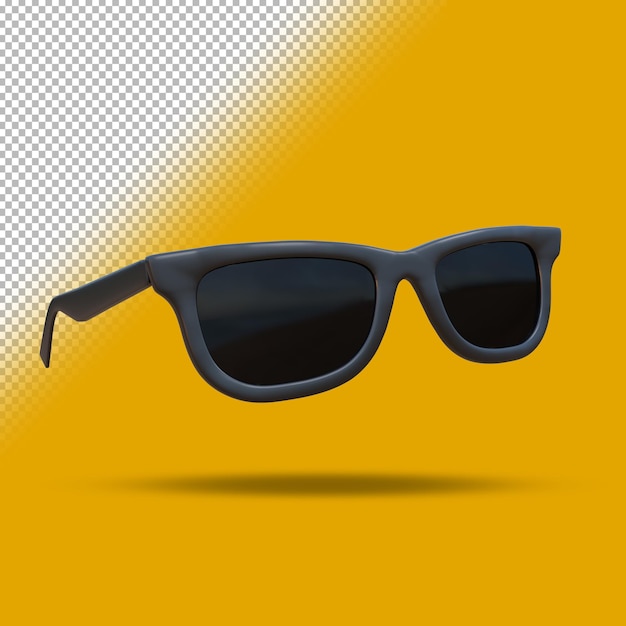 lunettes de soleil 3d illustration de rendu en trois dimensions.