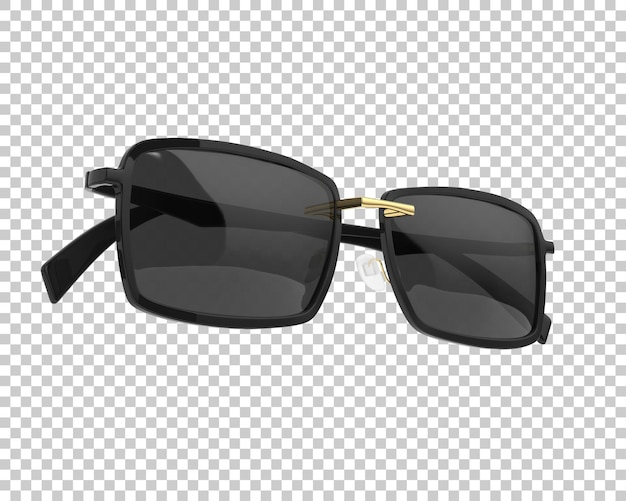 Lunettes de soleil sur fond transparent illustration de rendu 3d