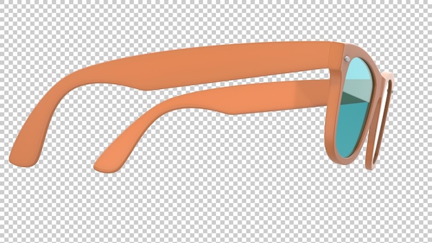 Lunettes De Soleil Sur Fond Transparent Illustration De Rendu 3d