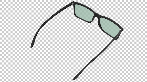 Lunettes De Soleil Sur Fond Transparent Illustration De Rendu 3d