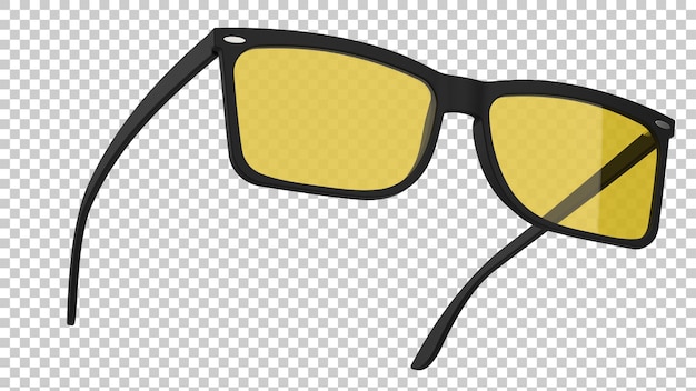 Lunettes De Soleil Sur Fond Transparent Illustration De Rendu 3d