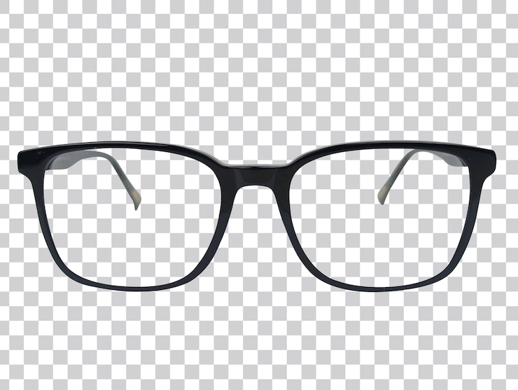 PSD lunettes de soleil à fond transparent