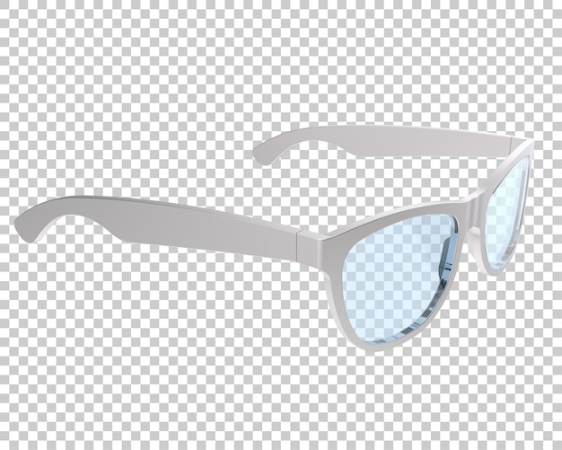 PSD des lunettes de soleil isolées sur le fond illustration de rendu 3d