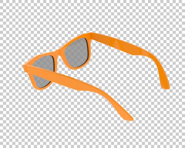 PSD des lunettes de soleil isolées sur le fond illustration de rendu 3d