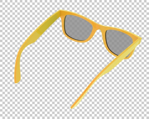 PSD des lunettes de soleil isolées sur le fond illustration de rendu 3d
