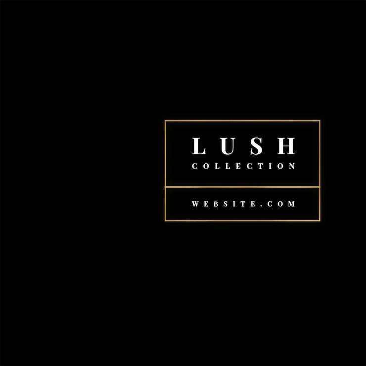 PSD lush collection websitecom - minimalistisches branding