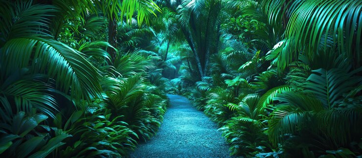 Lush Green Pathway