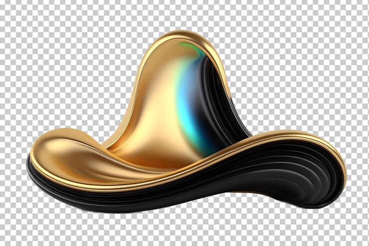 PSD lussuoso liquido oro e nero astratto