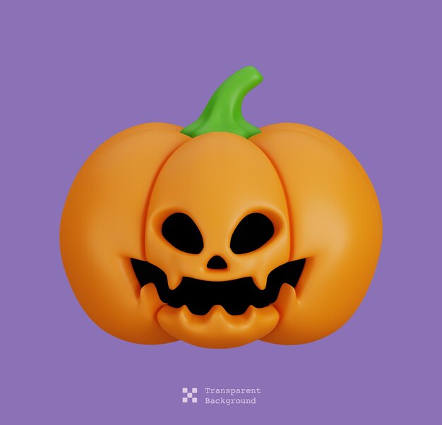 Lustige Halloween-Cartoon-Figur Red Devil isolierte 3D-Render-Illustration