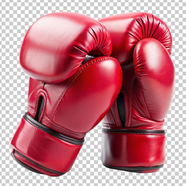 PSD luvas de boxe com fundo transparente