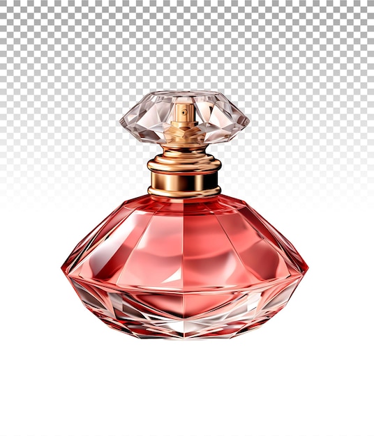 Luxo de corte claro em garrafa de perfume png