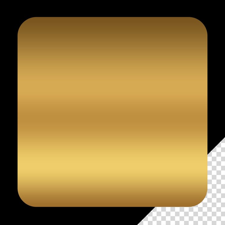 PSD luxo quadro quadrado dourado design retângulo transparente psd forma quadrado ouro modelo de design