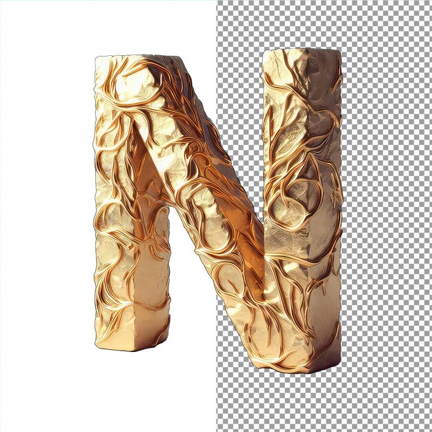 PSD luxuriöse 3d-goldene buchstaben