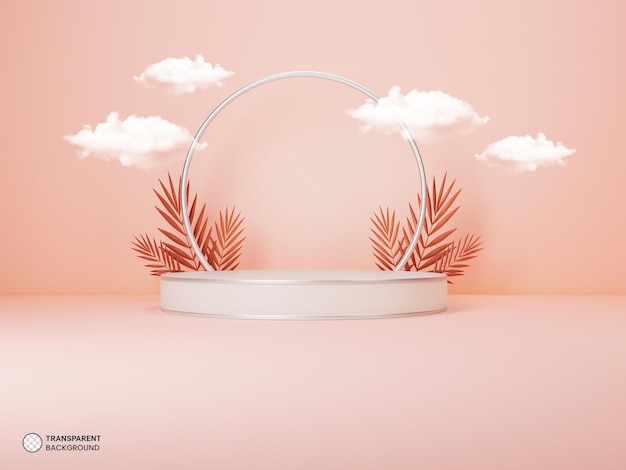 Luxuriöses Podium für die Produktpräsentation 3D-Rendering