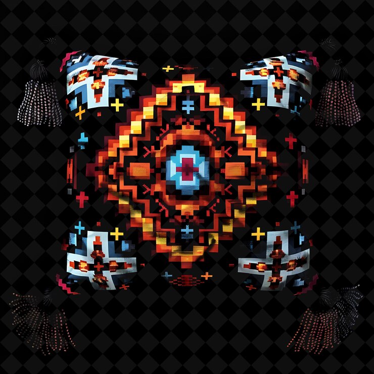 PSD luxuroso cojín de piso de 8 bits con tela de terciopelo y t png colección única de diseño y2k