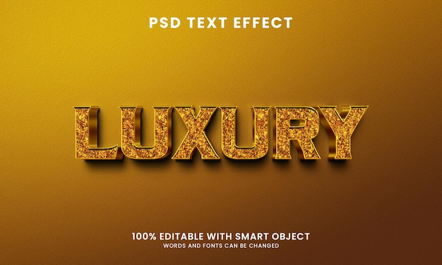 luxury 3d glossy text effect