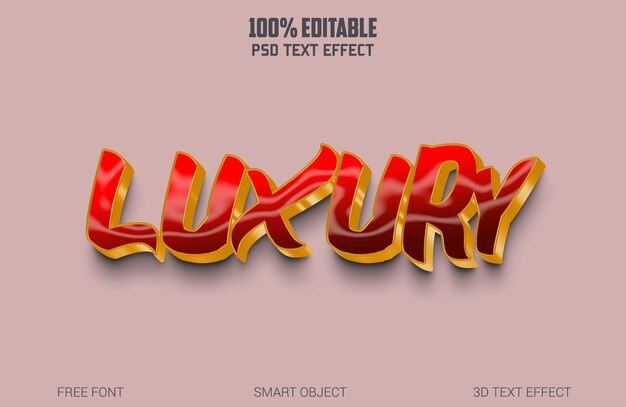 Luxury 3D Text-Effekt-Datei
