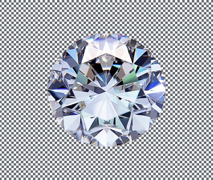 PSD luxury diamond isolated on a transparent background