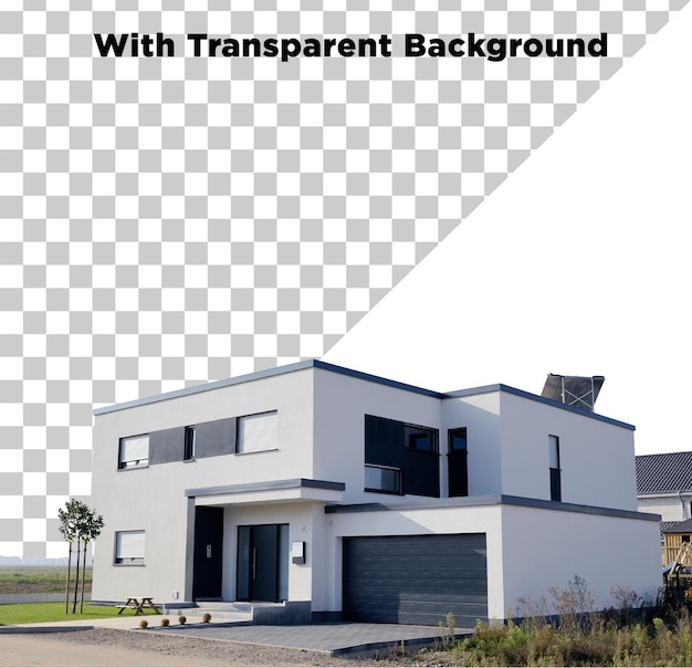Luxury Home Real Estate Property PNG PSD isoliert auf durchsichtigem Hintergrund