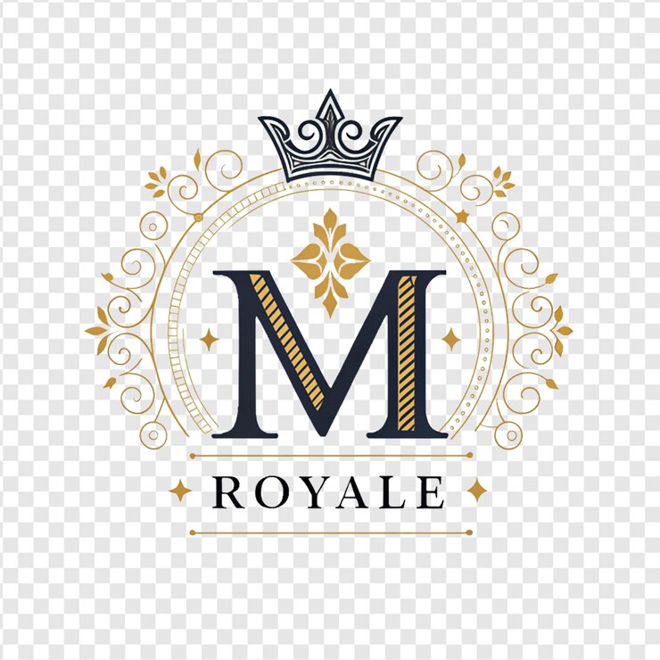 PSD luxury latter m logo vector with golden color luxury modern minimalist monogram letter m logo
