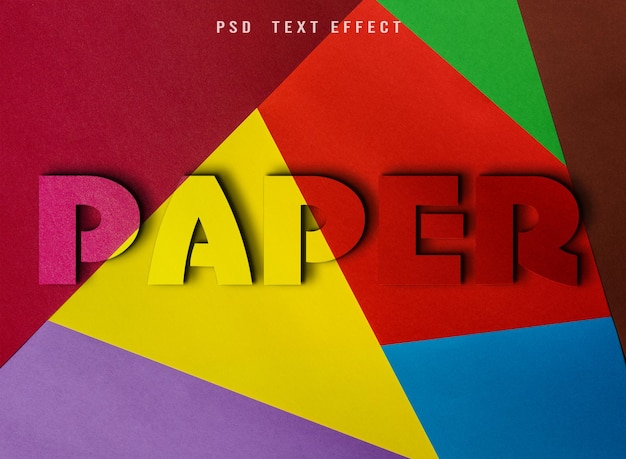 PSD luxury paper text-effekt psd