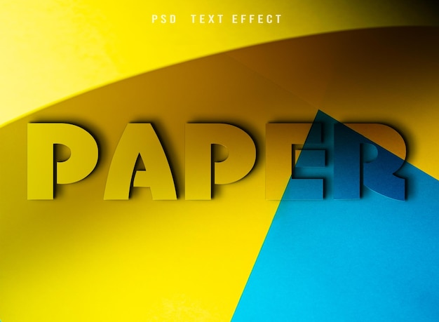 PSD luxury paper text-effekt psd