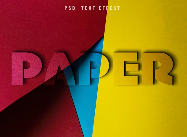 PSD luxury paper text-effekt psd