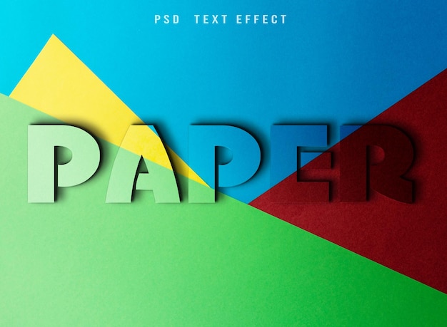 PSD luxury paper text-effekt psd