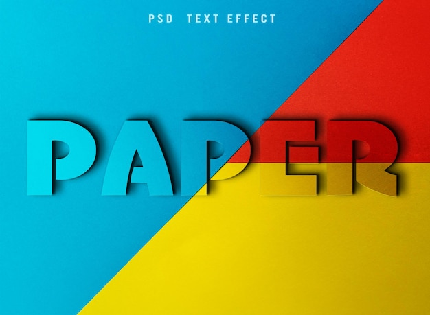 Luxury Paper Text-Effekt Psd